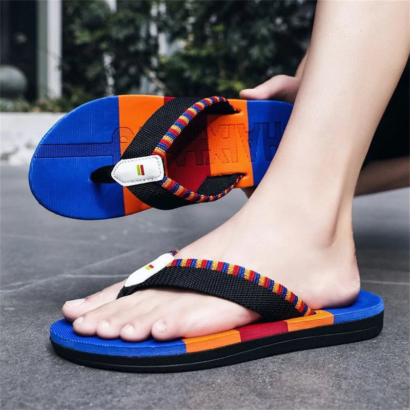Men's Flip-Flops, Thongs Sandals Comfort Slippers for Beach Non-Slip