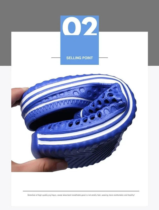 Men Shoes 2024 Beach Slippers Unisex Hollow Out Casual Women Beach Sandal Flip F