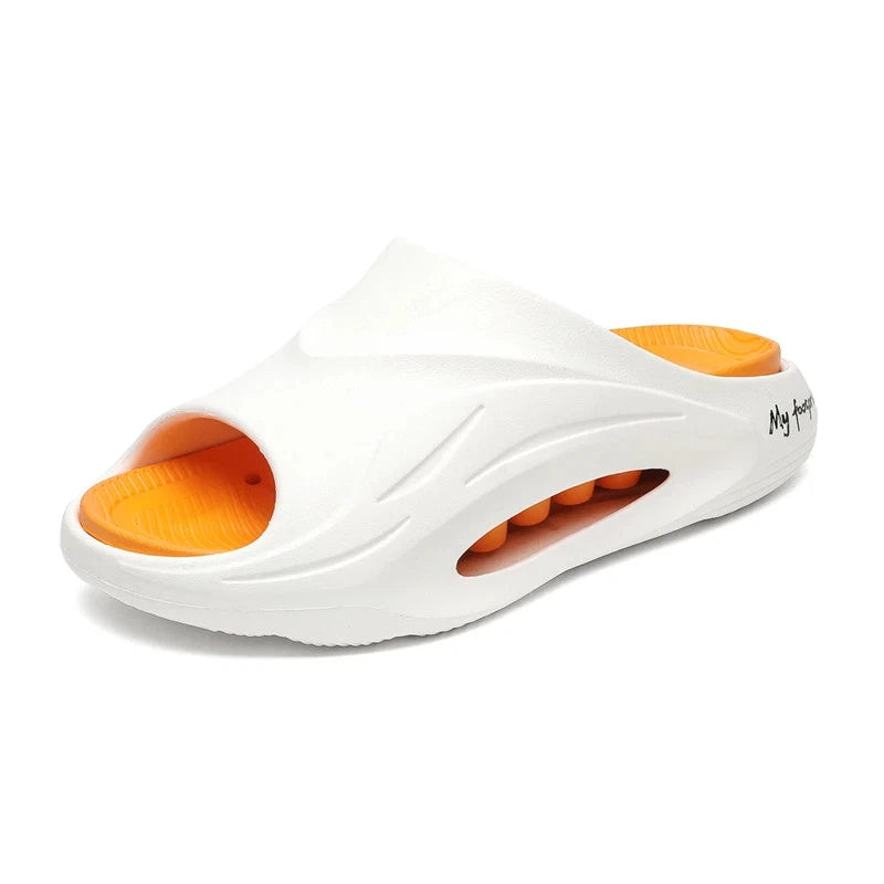 2025 New Men Massage Slippers Slides Indoor Outdoor Sandals Beach Casual