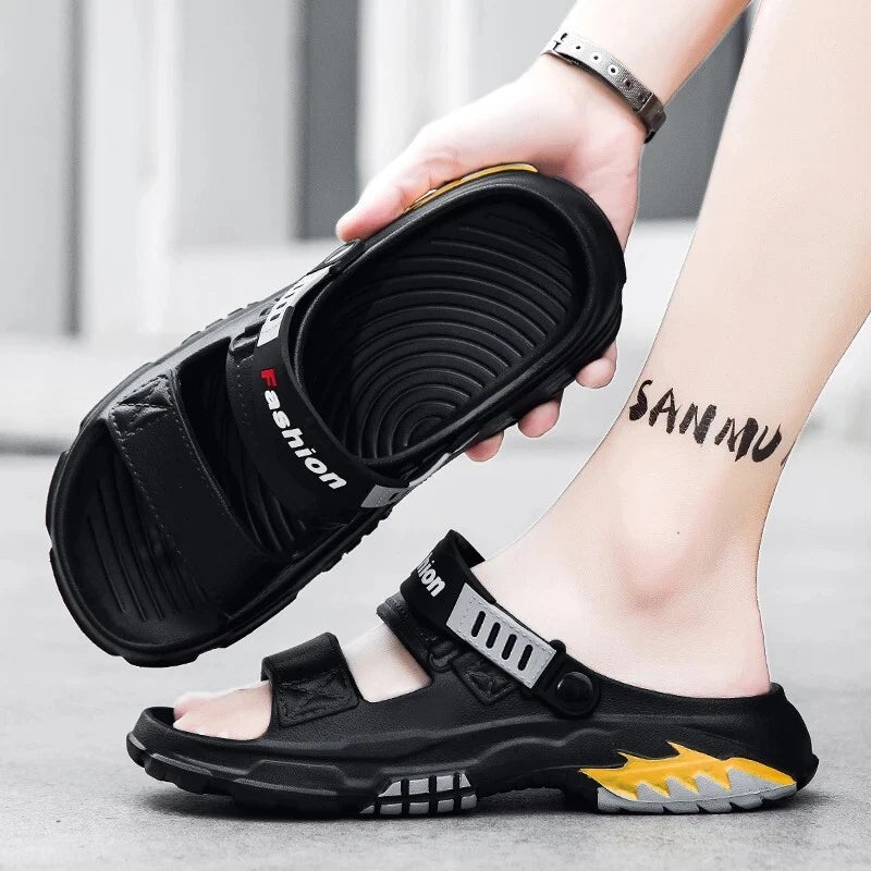 Men's Comfortable Soft Massage Slides Indoor Outdoor Beach Casual Slippers