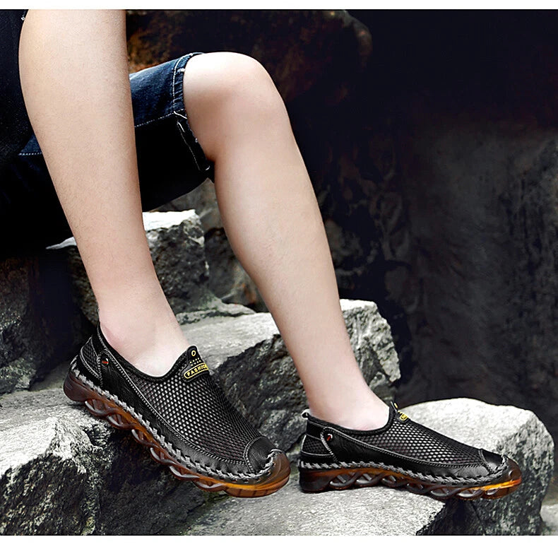 Men's Outdoor Sandals Breathable Mesh Comfortable Non-slip Beach Slipper