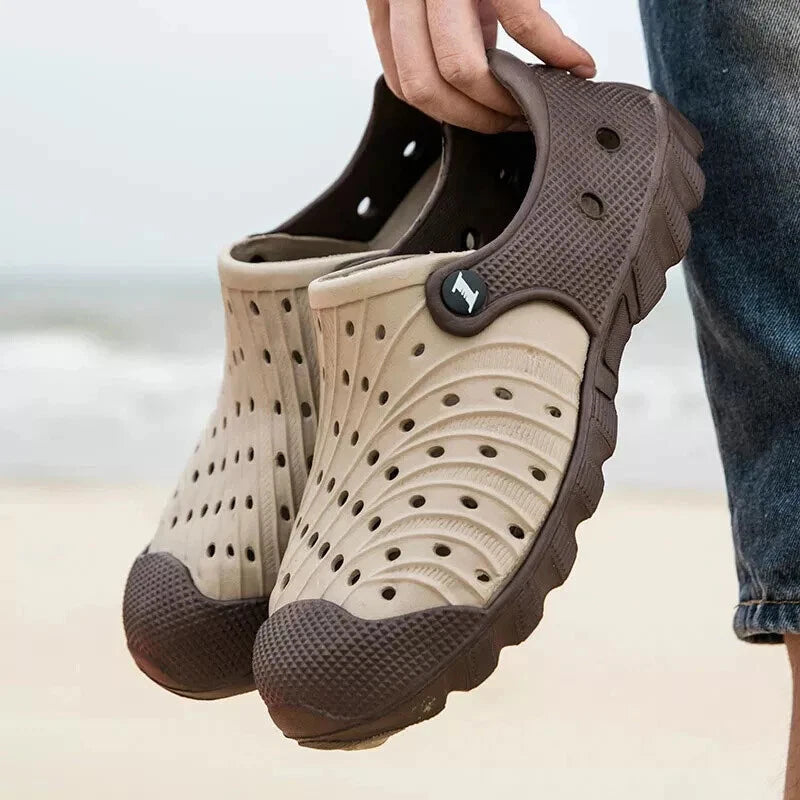 Men's Clogs Slip On Casual Shoes Waterproof Slippers Garden Beach Swim Sandals