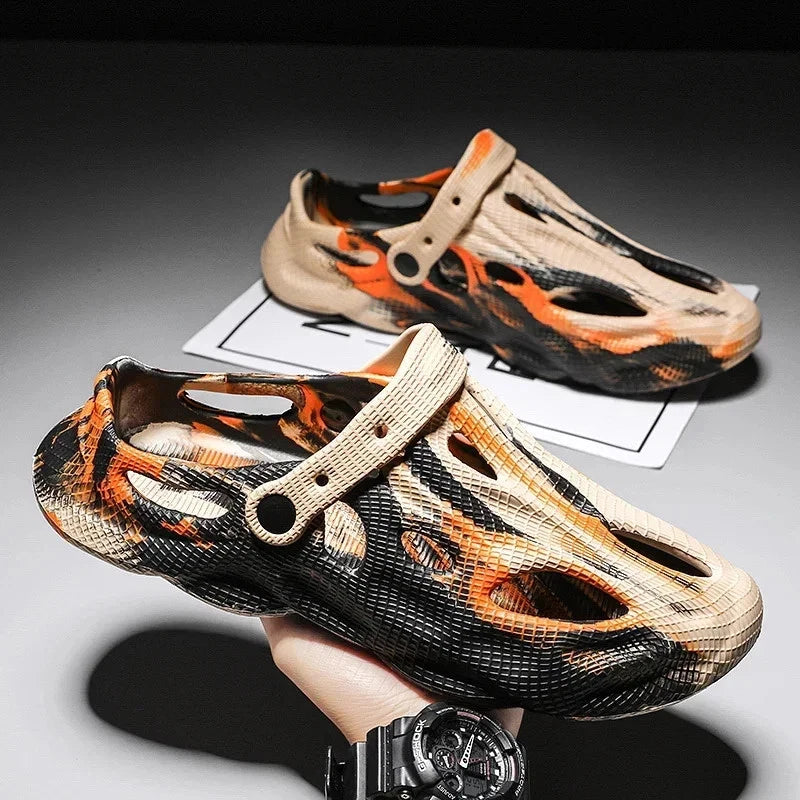 Men Slippers Camouflage Platform Outdoor Summer Clogs Shoe Women Beach Sandals