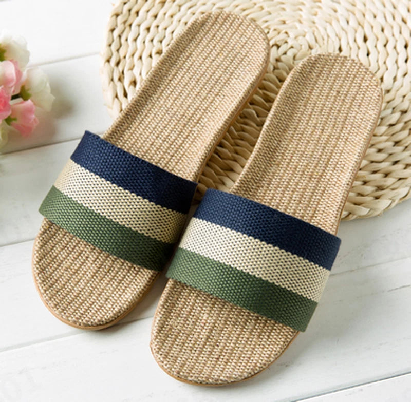 Fashion Men Slip on Slides Indoor Home Slippers Summer Sandal Casual Beach Shoes