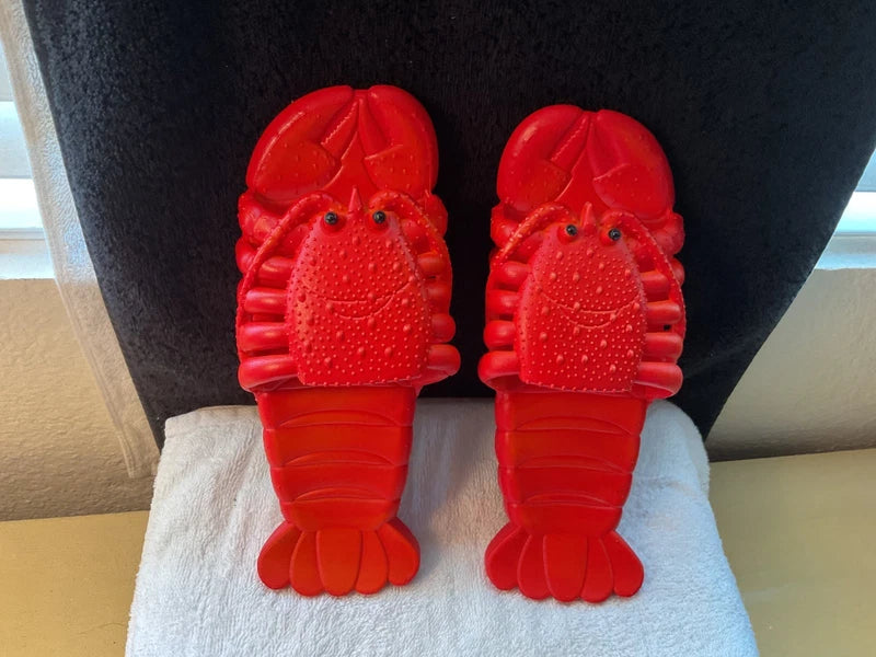 Lobster Sandal Slippers Loafer Beach Shoes - Euro 40/41 -Unisex Great Gag Gift