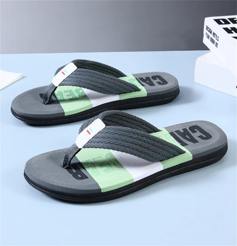 Mens Flip Flops Fashion Slip on Thong Slippers Sandals Summer Beach Shoes
