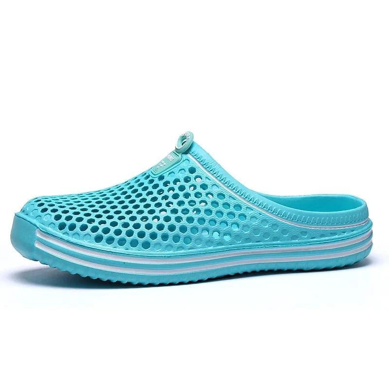 Men Shoes 2024 Beach Slippers Unisex Hollow Out Casual Women Beach Sandal Flip F
