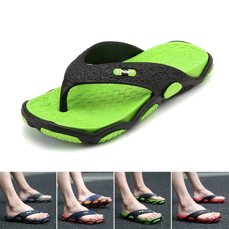 EVA Mens Flip Flops Arch Support Soft Cushion Thong Sandals Summer Beach Slipper