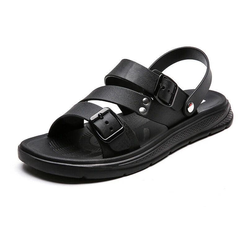 Men Fashion Plastic Sandals Casual Sports Summer Beach Shoes Home Slippers