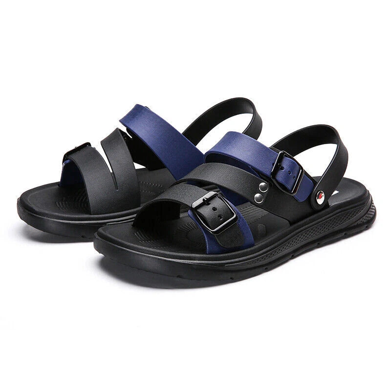 Men Fashion Plastic Sandals Casual Sports Summer Beach Shoes Home Slippers