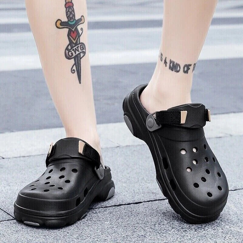 Men Slip On Garden Mules Clogs Sports Sandals Beach Shoes Water Slippers Size US