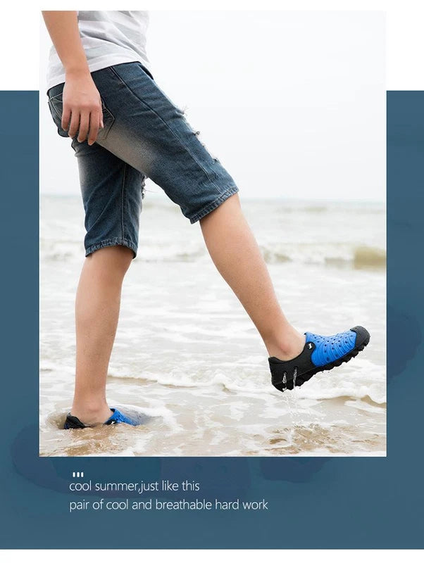 Men's Slip On Casual Shoes Waterproof Slippers Garden Beach Swim Sandals