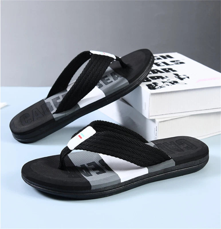 Mens Flip Flops Fashion Slip on Thong Slippers Sandals Summer Beach Shoes