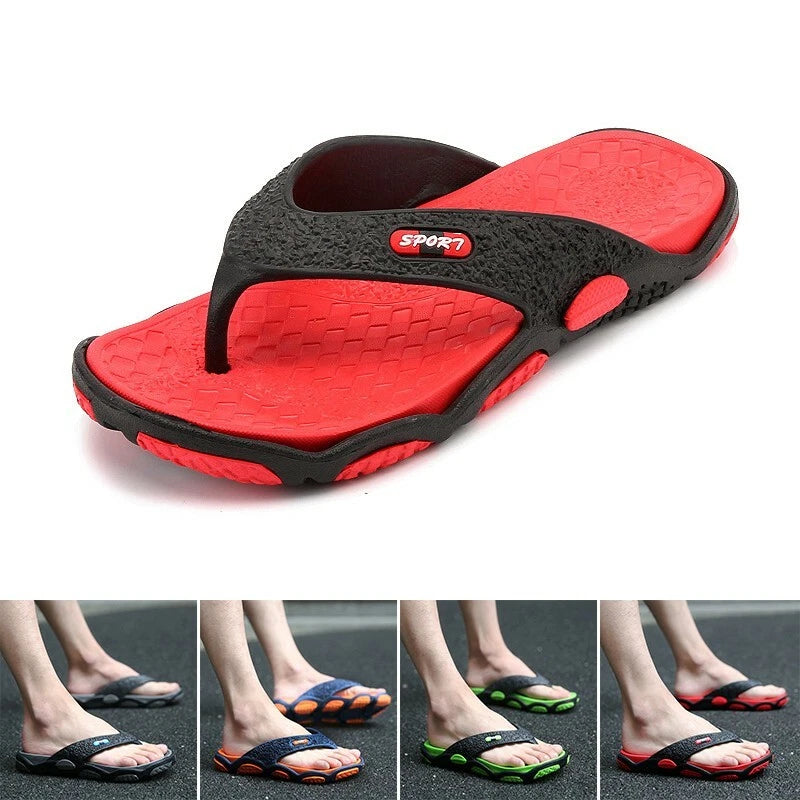 Casual-Summer Mens Flip Flops Sandals Beach EVA Flip-Flops Shoes Shower Slipper