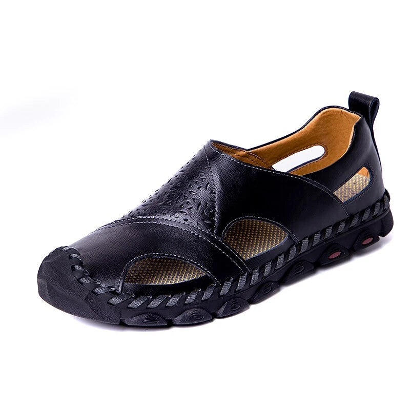 Summer Handmade Men's Sandals Casual Shoes Outdoor Non-slip Water Beach Slipper