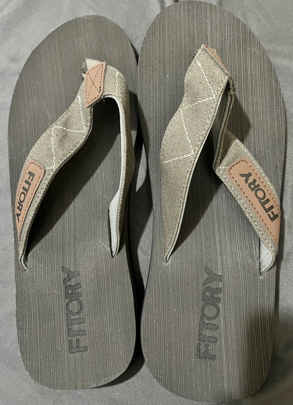 Men's Flip-Flops, Thongs Sandals Comfort Slippers for Beach Size US 13/EU 46