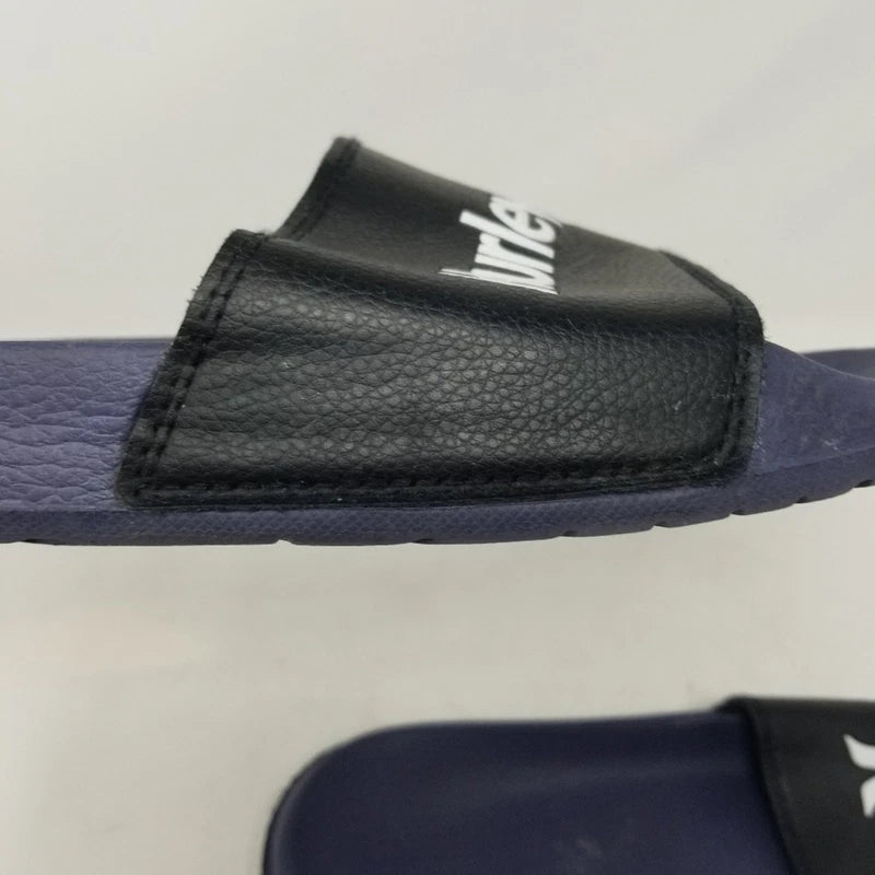 Hurley Men's Navy Black Flip Flops Sliper Slides Beach Shoes Comfortable Size 12