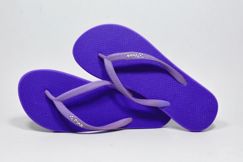 LAKPA PINK - Flip Flops - Natural Rubber Slipper Two Straps Beach Slipper