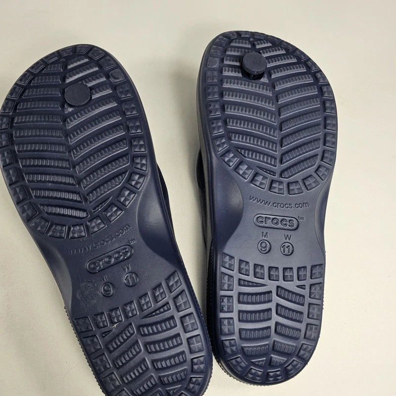 CROCS Baya Flip Unisex Blue Flip Flop Sandals. Size Women 11 & Men 9 Beach Lake