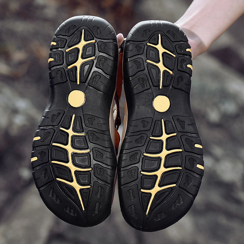 Men Sandals Summer Anti-collision Toe Treking Casual Shoes Hiking Beach Slippers