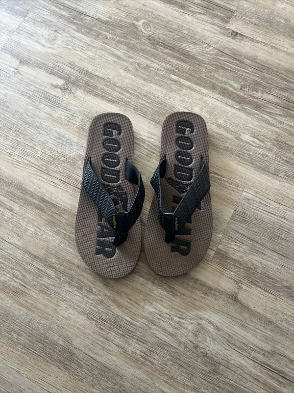 GOODYEAR SLIPPERS THONG BEACH SLIDES ALL TERRAIN FLIP-FLOP FOOTWEAR NON-MARKING