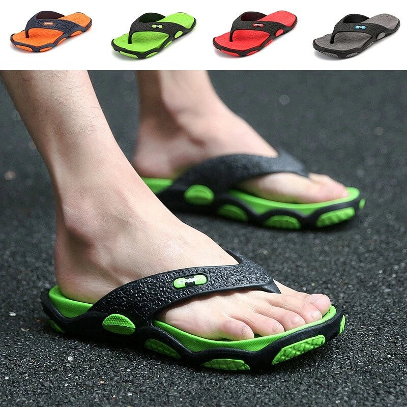 Casual-Summer Mens Flip Flops Sandals Beach EVA Flip-Flops Shoes Shower Slipper