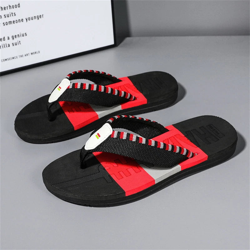 Men's Flip-Flops, Thongs Sandals Comfort Slippers for Beach Non-Slip