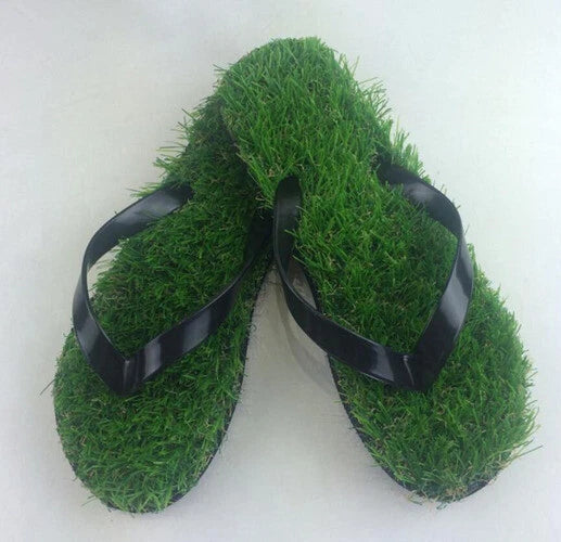 men's shoes flip flops grass  beach slippers lawn bath slippers